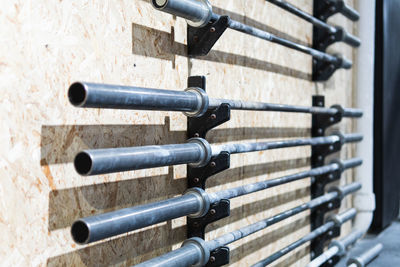 Close-up of metallic structure