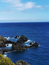 Scenic view of sea against sky