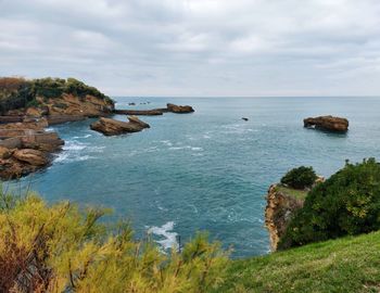Scenic view of sea against sky