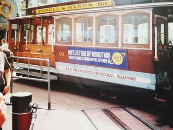 Train at railroad station