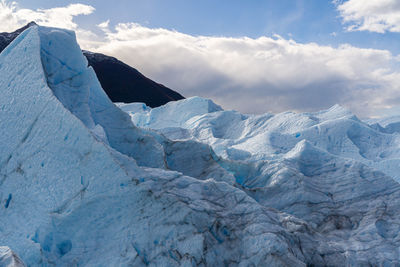 Detail view of perito moreno glacier