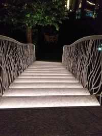 Empty footpath amidst trees