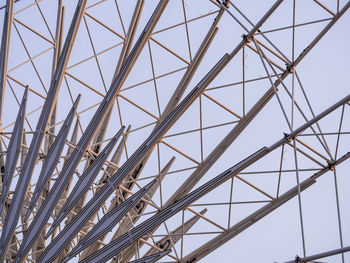 Low angle view of bridge against clear sky