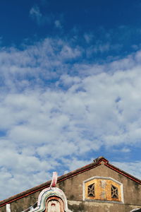 Low angle view of building against sky