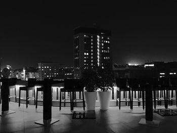 View of illuminated cityscape at night