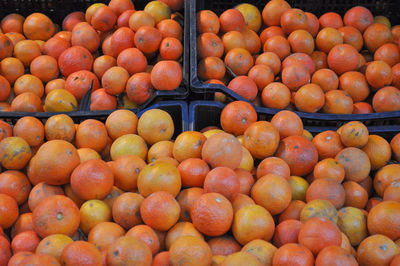 Full frame shot of fruits for sale at market