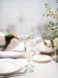 Close-up of food on table