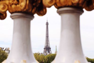 Eiffel tower with eiffel tower in background