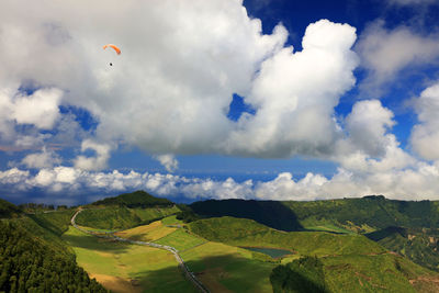 Scenic view of landscape against sky