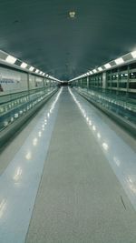 Illuminated underground walkway