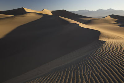 Scenic view of desert against sky