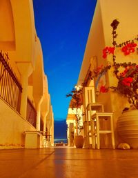 Buildings against blue sky