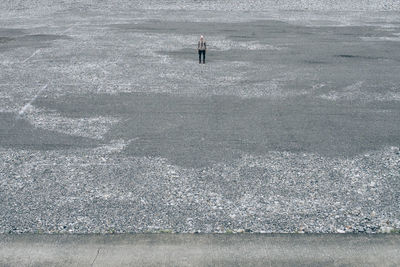 Woman standing at beach