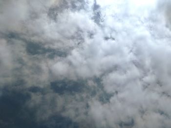 Low angle view of clouds in sky