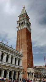 Low angle view of historical building against sky