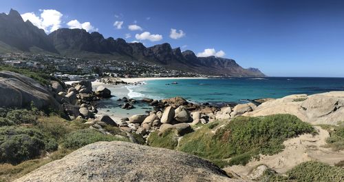 Panoramic view of sea against sky