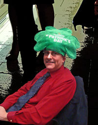 Portrait of smiling man standing outdoors