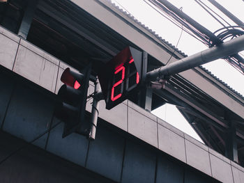 Low angle view of road sign