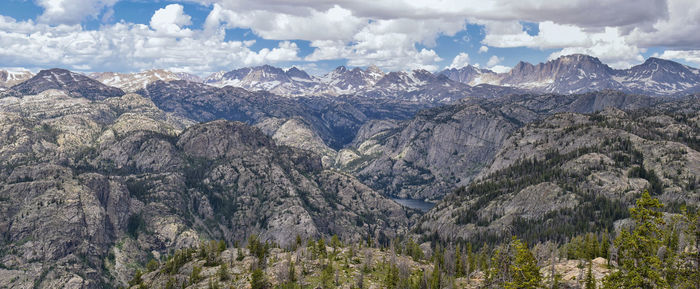 Panoramic view of landscape and mountains