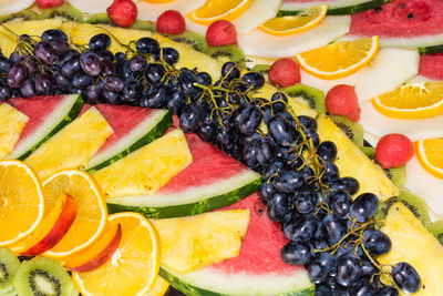 Full frame shot of fruits