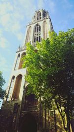 Low angle view of church against sky