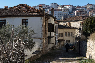 Alley amidst buildings in town