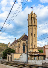 Low angle view of historic building against sky