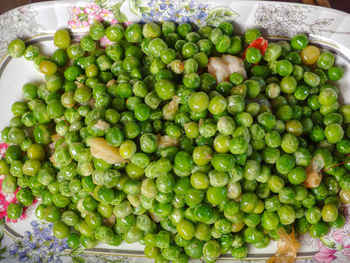 High angle view of vegetables for sale at market stall