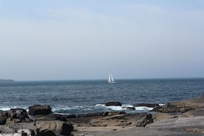 Scenic view of sea against sky