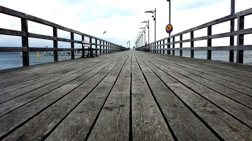 Boardwalk against sky