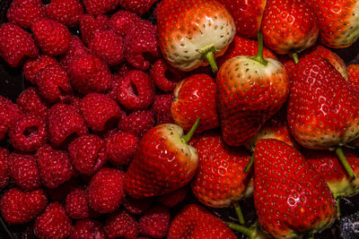 Full frame shot of strawberries