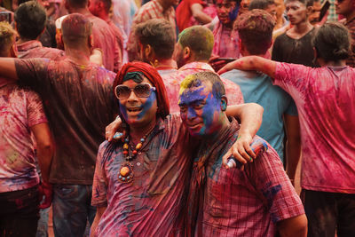 Group of people at music concert