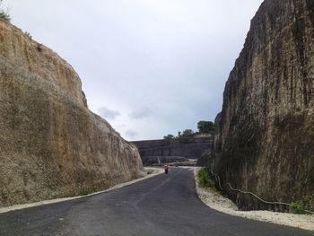 Road passing through mountains