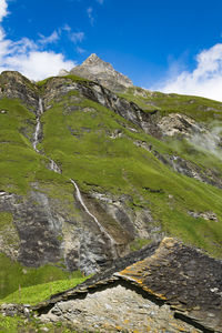 Scenic view of land against sky