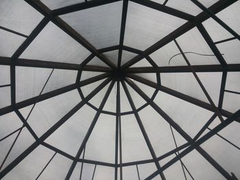 Low angle view of skylight