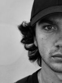 Close-up portrait of young man