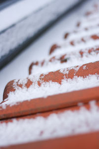 Close-up of ice cream on table