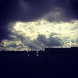 Built structure against cloudy sky