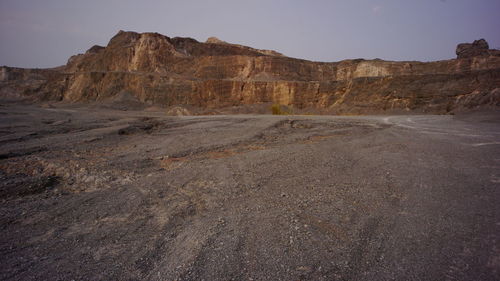 Rock formations in desert