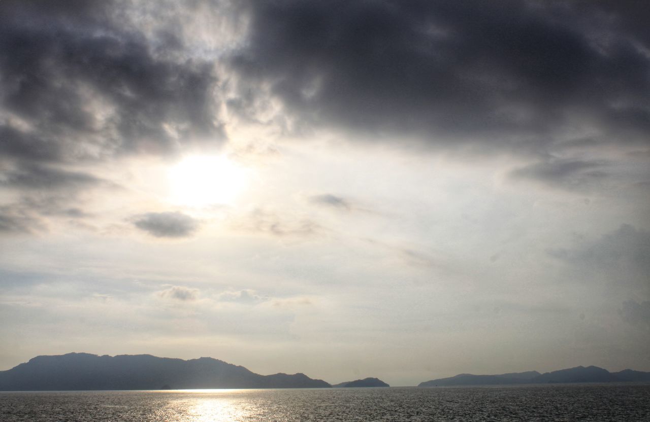 VIEW OF SEA AGAINST SKY DURING SUNSET