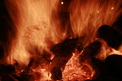 Bonfire at night