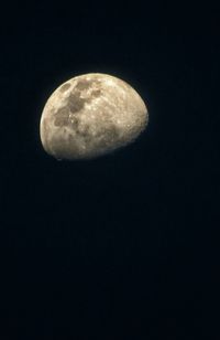 Low angle view of moon in sky