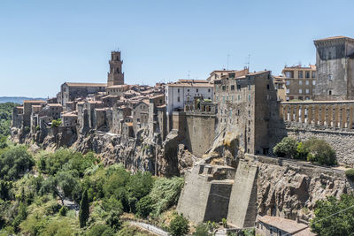 Landscape of pitigliano in tuscany