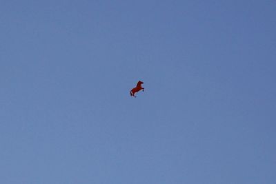 Low angle view of clear blue sky