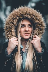 Portrait of young woman