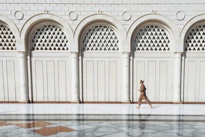 Woman in corridor