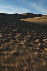 Scenic view of desert against sky