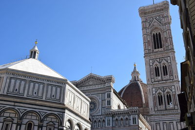 Low angle view of cathedral against clear sky