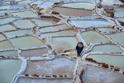 Full frame shot of snow covered landscape