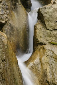 Scenic view of waterfall